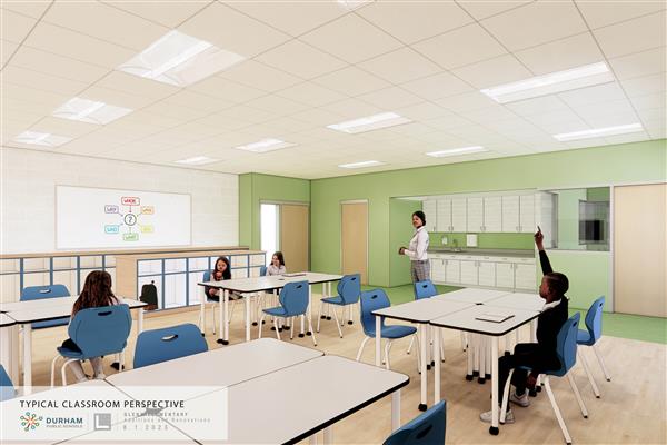 Classrooms will all be updated and refreshed to create a warm and clean atmosphere for learning.